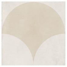 Nikos 200 x 200mm Matt Butter Large Fishscale Square Tile